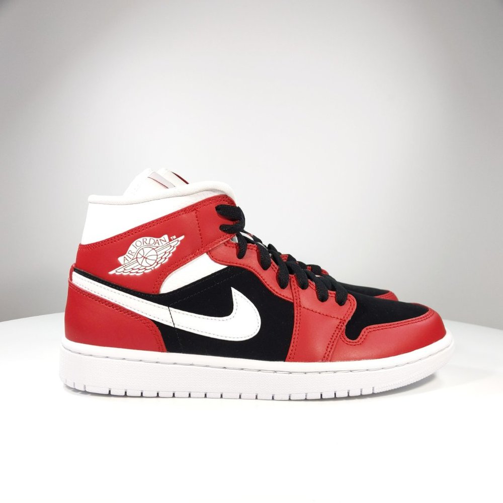Air Jordan 1 Mid 'Gym Red Black' Shoes